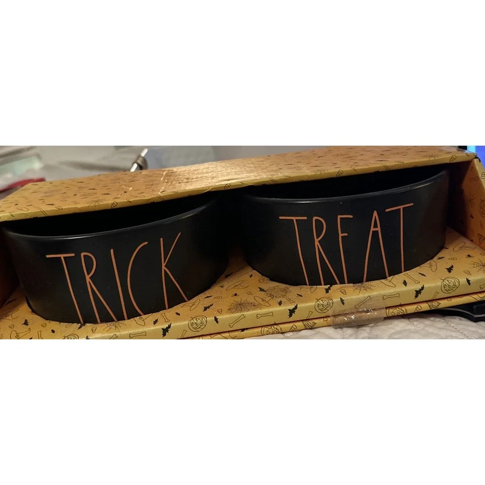 NEW! Rae Dunn Trick or Treat Black 6